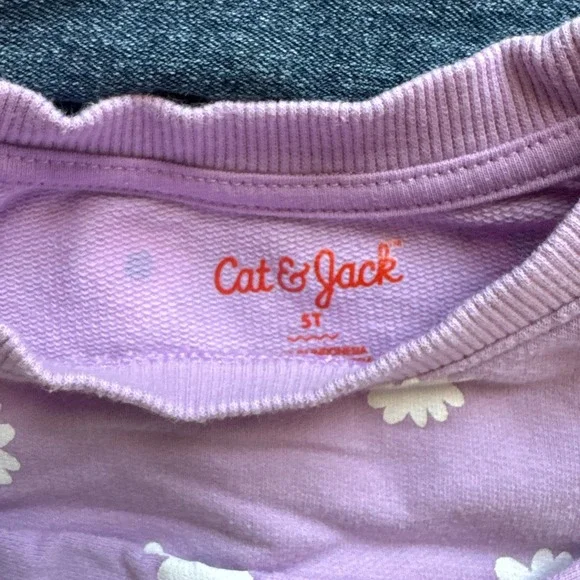 Girls Lot Size 5T Unicorn Jeans Tops Sweatshirt Bundle Cat & Jack Jumping Beans - Picture 7 of 10